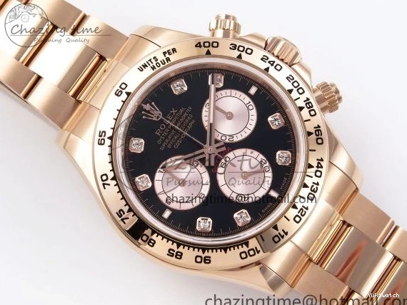 RG on Daytona 1:1 SH4131 Diamonds Edition Dial Black V5 Best 126505 QF Braclet RG 0507